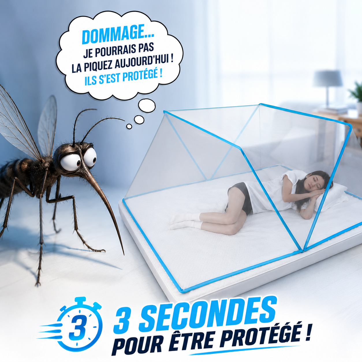 🛏️ La Moustiquaire Qui S'installe En 3 Secondes Chrono